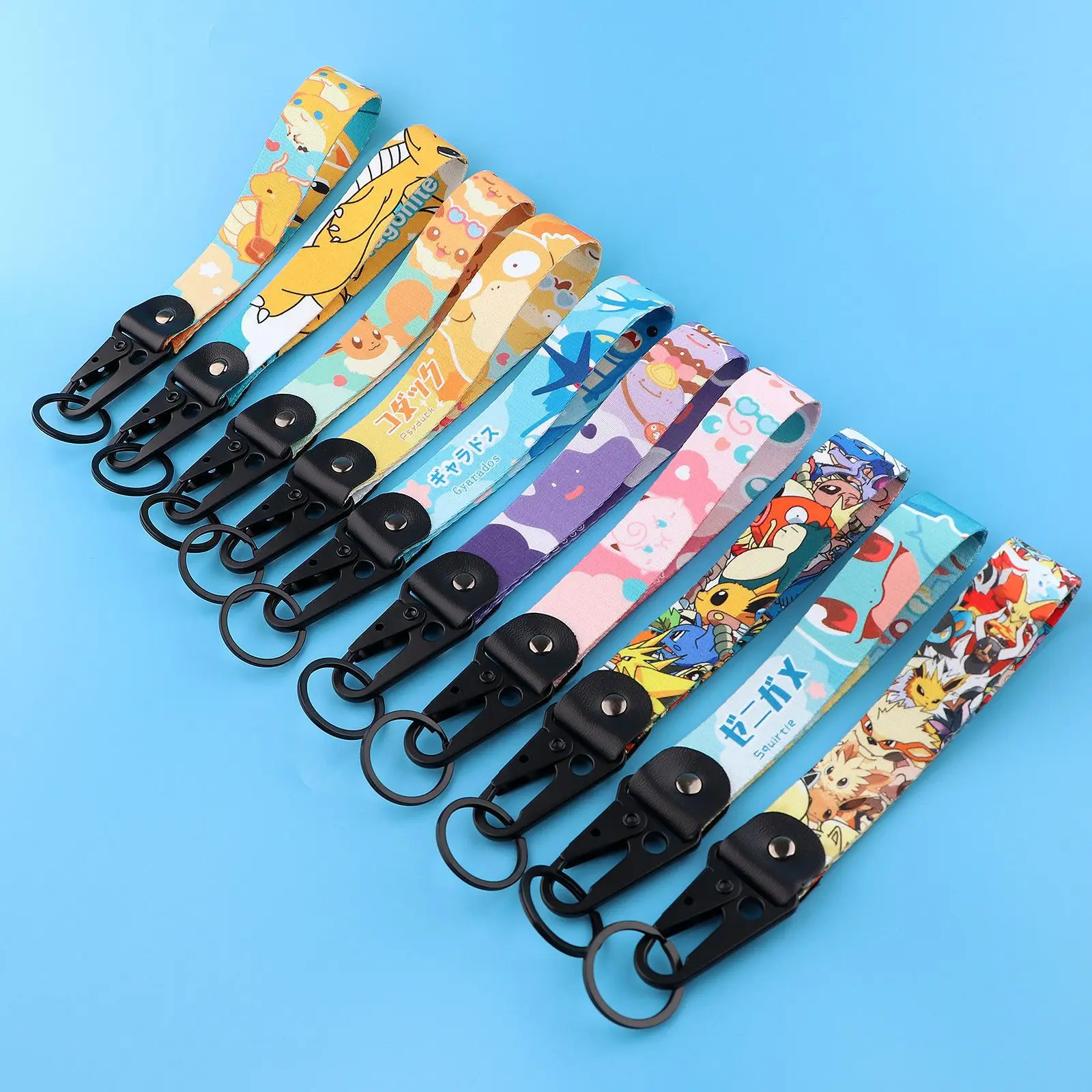 Pokemon Pikachu Gengar Keychain Anime Games Hanging Rope Keychain Car Backpack Jewelry Accessories Christmas Birthday Gift plush keychain,key chain,bunny keychain,balloon dog keychain