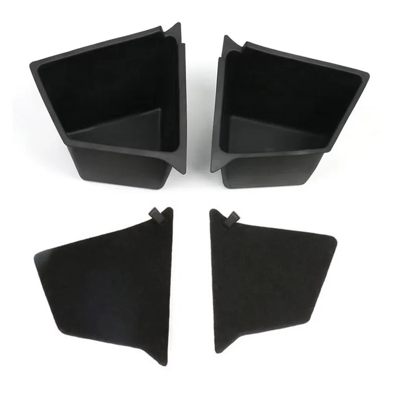 Car Trunk Organizer Trunk Organizer Trunk Storage Holder Car Interior Organizer Trunk Side Storage Bins For Tesla Model Y-Shanghai Cargo Compartment TPE Box Organizer Boot Bucket With Lids