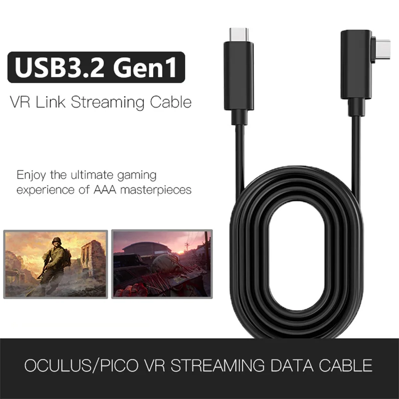 

For Pico4 Link USB- C Steam VR Type- C 3.1 Data Cable, Selectable 3m5m