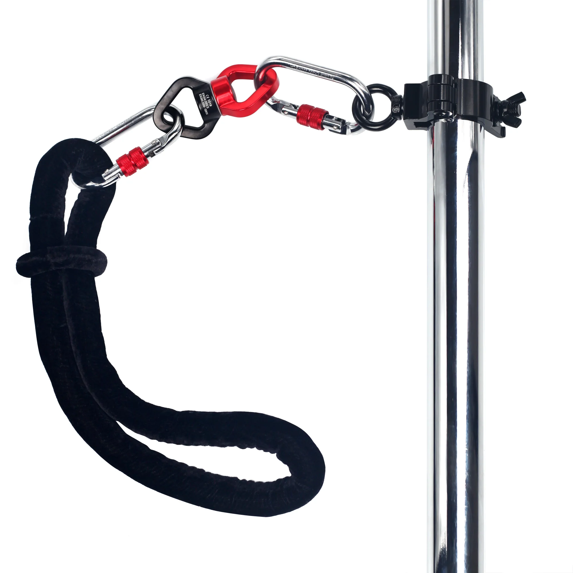 Dance Pole Flying Yoga Aerial Silks Hanging Clamp for Acrobatic Fly Yoga Swing Trapeze Silk Dance Hammock 45mm