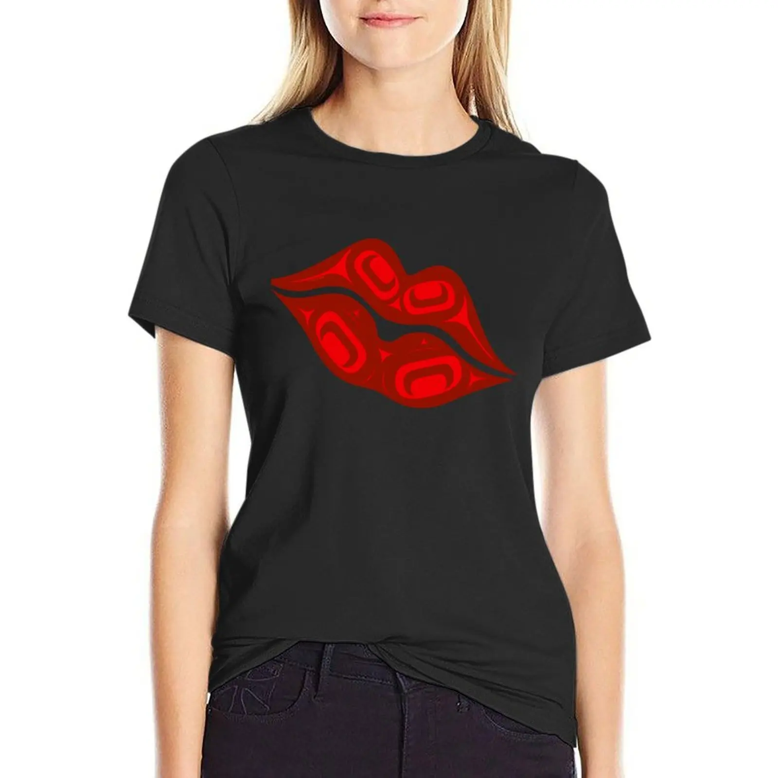 

Kwagiulth Lipstick T-shirt tops Blouse tops Women