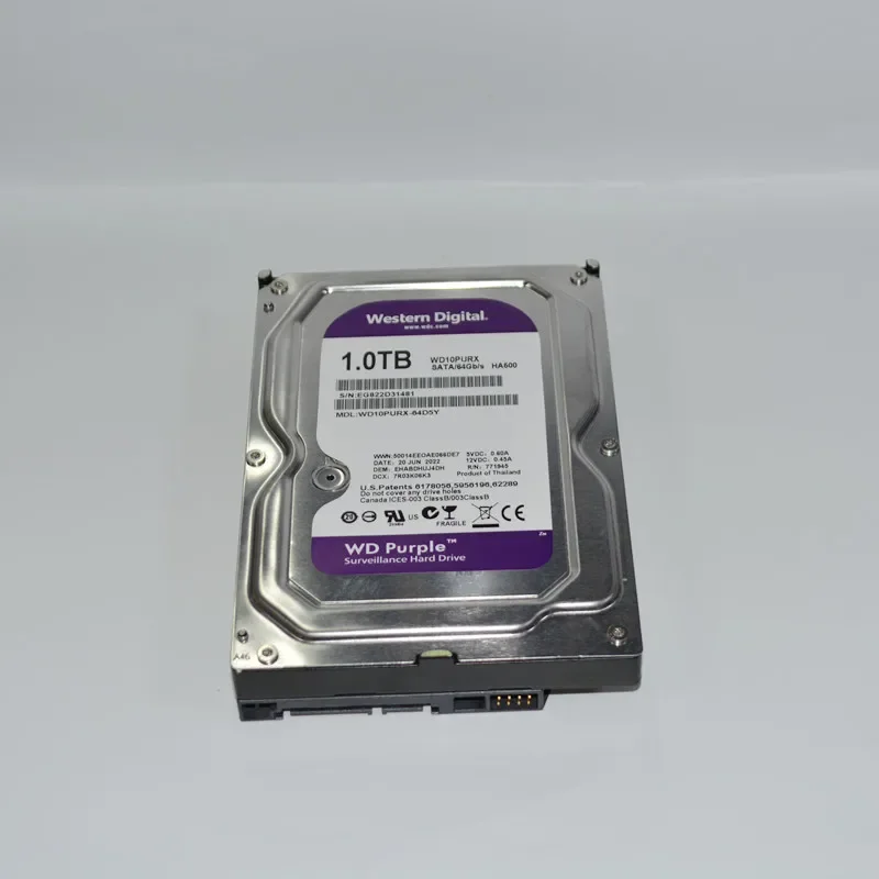 Western Digital WD Purple Hard Drive 1TB 2TB 4TB 6TB 8TB 3.5" Surveillance HDD SATA 6.0Gb/s Disk for cctv Camera AHD DVR IP NVR surveillance hard drive