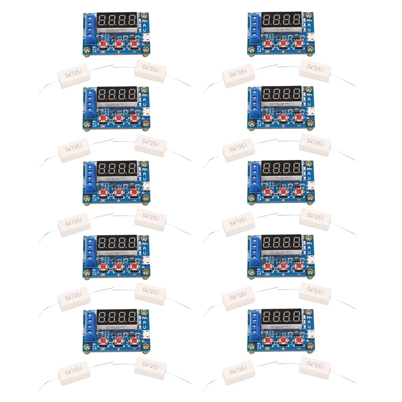 

10X ZB2L3 Battery Tester LED Digital Display 18650 Lithium Battery Power Supply Test Resistance Lead-Acid Capacity