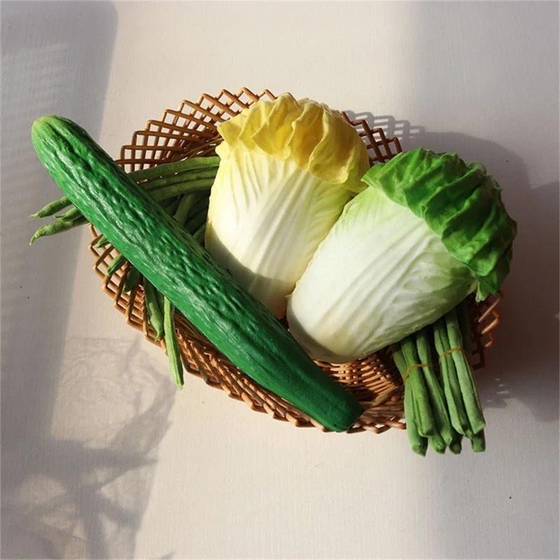 Realistic Simulation Vegetables Ornament Soft And Safe Artificial Fake Aubergine Cucumber Ornament Replicas for Display,vegetable ornaments