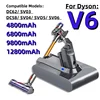 Large Capacity Dyson Vacuum Cleaner Robot Battery 21.6V Suitable for Dyson V6 DC62 SV03 SV09 DC58 (4.8Ah 6.8Ah 9.8Ah 12.8Ah) 1
