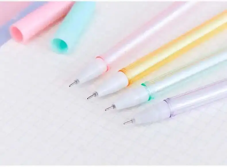 1-teiliges kreatives Kristall-Liebes-Gelschreiber, transparent, für Büro, Schule, Schreibwaren, niedlich, Kawaii, farbig, süß, reizend – Detail 21