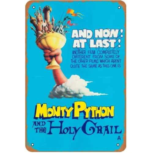 Металлический знак Монти питон культ священный грейл Классическая пленка винтажный жестяной знак 12 дюймов x 8 дюймов
