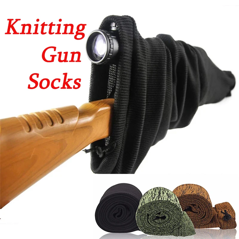 Tactical Knitted Pistol Holster Moisture-Proof Pistol Socks Dust-Proof Holster Gun Storage Bag Knitted Protective Equipment