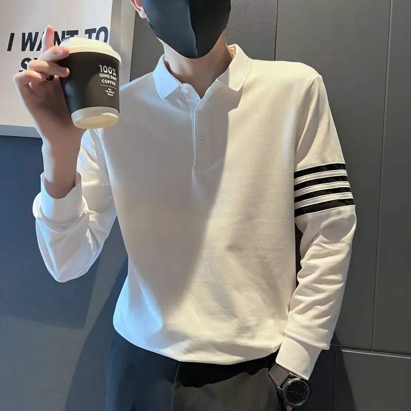 

Autumn KPOP Fashion Style Harajuku Slim Fit Tops Loose Casual All Match Ropa Hombre Korean Style Insert Patchwork Sweatshirt