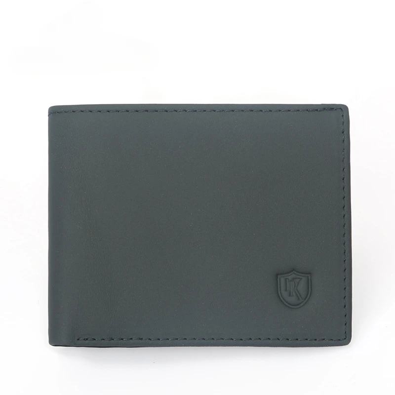 New style anti-theft brush RFID first layer cowhide wallet casual fashion genuine leather men's wallet coin purse