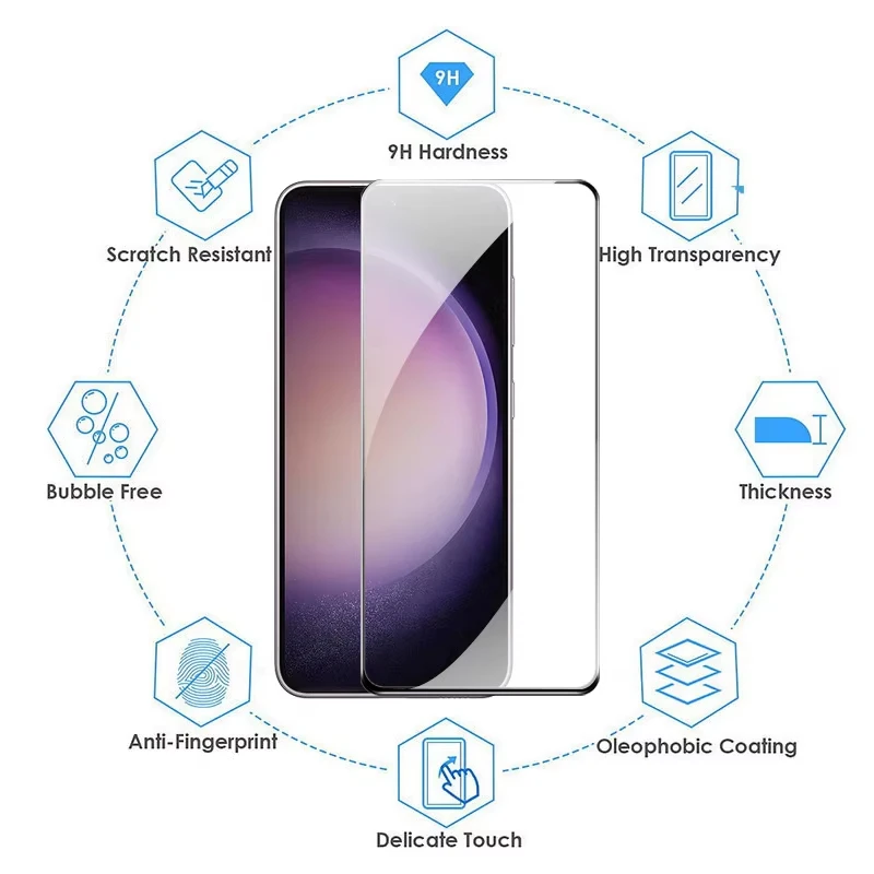 Premium Tempered Glass Screen Protector - 1-5 Pack