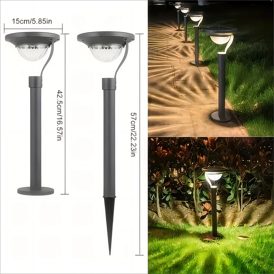 Solar Garden Light 1pc Solar Garden Light Super Bright Solar Lawn Light Dual Purpose White Warm Light Switch Solar LED Landscape
