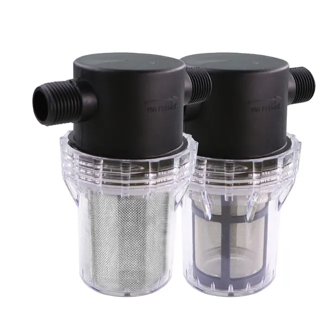 1/2 ”3/4” Szál 40/80Mesh Kertész -Öntözők Szűrő A Vízszivattyú Csőszűrőhez Tó Tartálytisztítható Öntözési Víztisztító