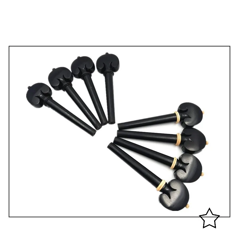 Cello Tuning Pegs Parts Accessories 4pcs 4/4 3/4 1/2 1/4 Jujube wood ebony boxwood rosewood
