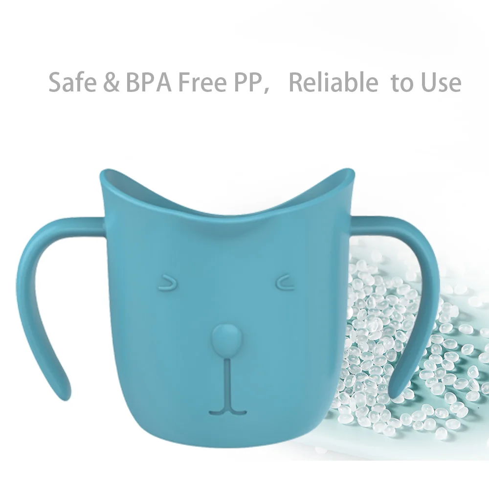 Drinking Cup Water Cup Feeding Cup BPA Free Baby cup leak-proof infant learning drinking cup anti-fall baby children drinking solid color portable