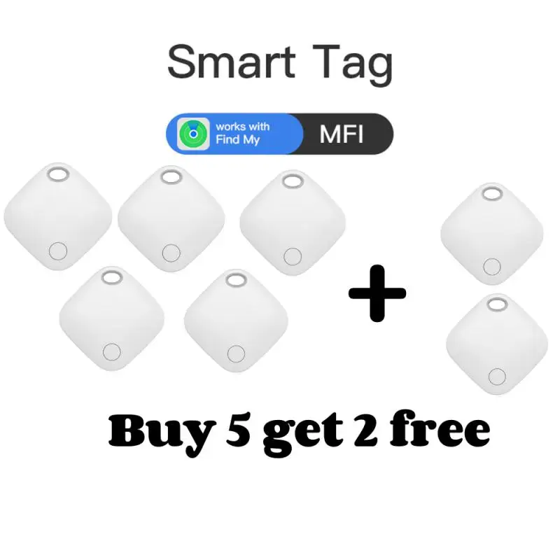 

DLS New IOS Tracking Device Mini Smart Tag Key Pet Anti-Lost GPS Tracker Child Elderly Locator Air Tag Support Apple Find My