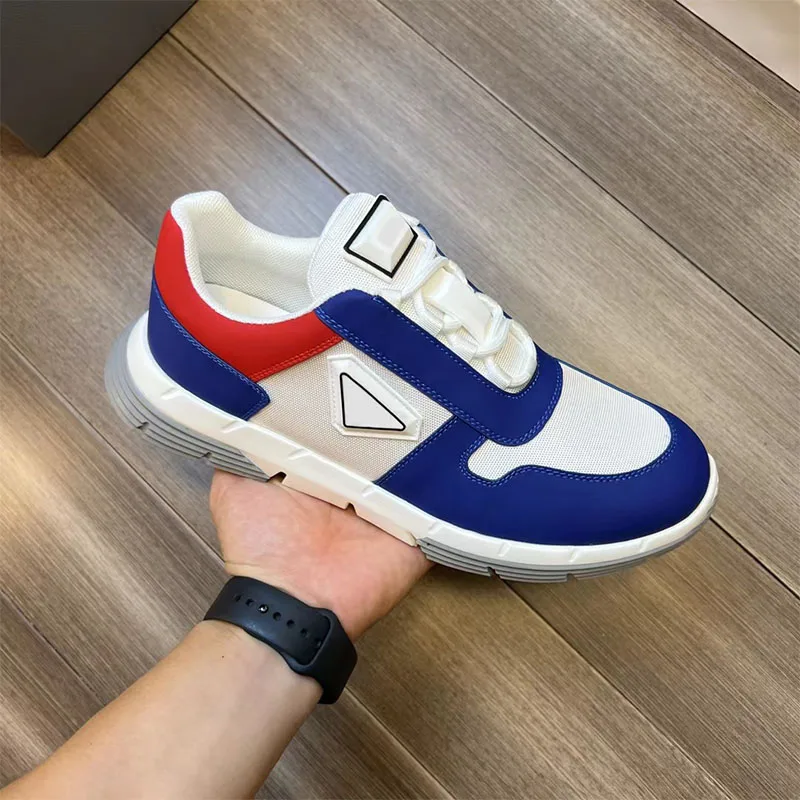 

European Station 2023 New Grid Ventilate Color Breathable Leisure Sports Daddy Shoes a Slip-on Cowhide Canvas High Bottom Muffin