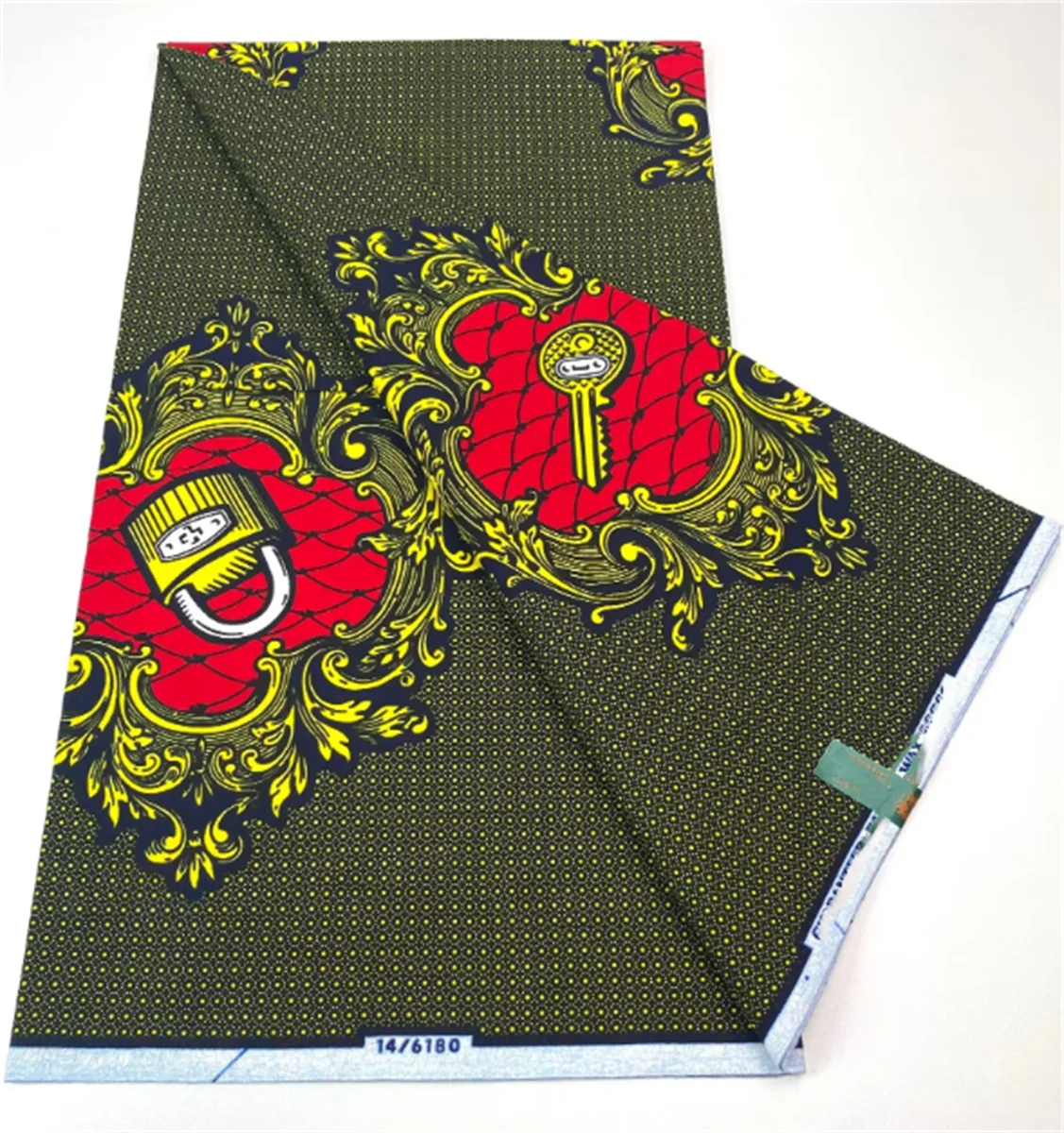 100% Cotton Soft Nigeria Factory Price Ankara Wax Veritable African Real Wax Block Prints Fabric Tissu Pagne 1