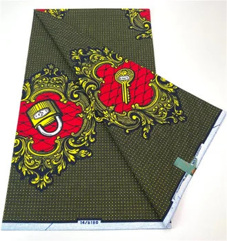 100% Cotton Soft Nigeria Factory Price Ankara Wax Veritable African Real Wax Block Prints Fabric Tissu Pagne 1