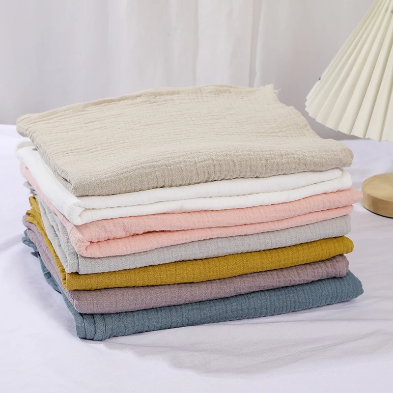 

120X100cm Muslin Swaddle Baby Items Soft Cotton Bath Towel Newborn Blankets for Baby Accessories Gauze Plaid Manta Bebe Bedding