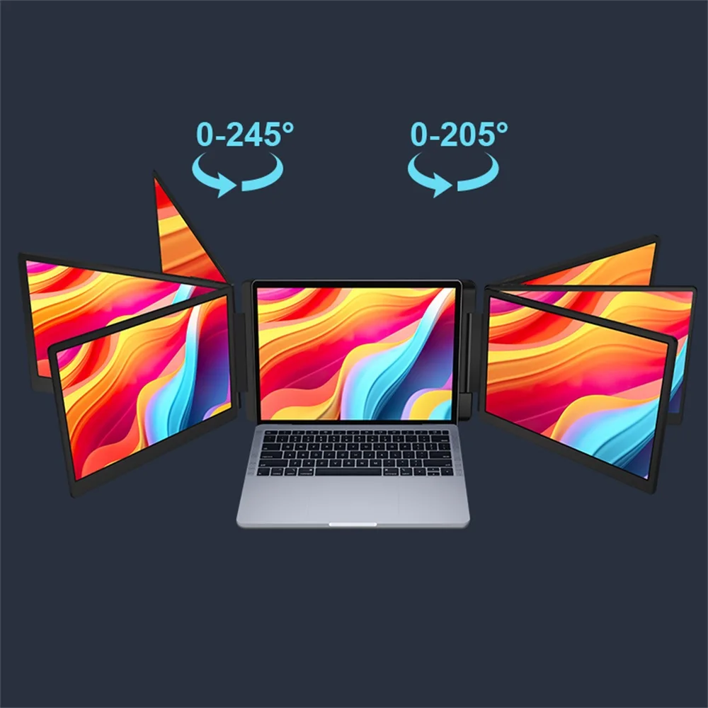 로스파이더 15.6인치 듀얼 스크린 확장 디스플레이 FHD IPS 트리플 확장형 모니터 노트북 생산성 향상용 고화질