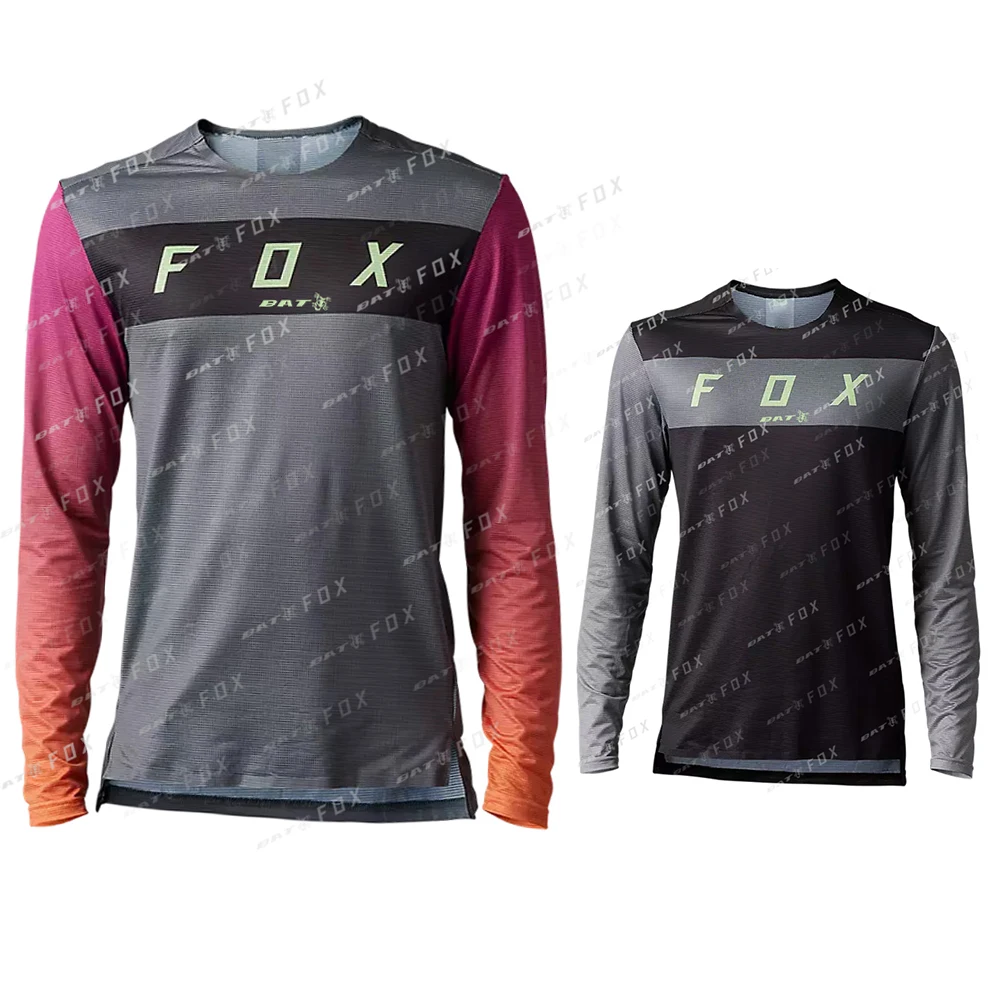 

Men's MTB Jersey BATFOX Downhill Bike Jersey Motocross Motorcycle Jersey Quick-Dry Breathable T-shirt