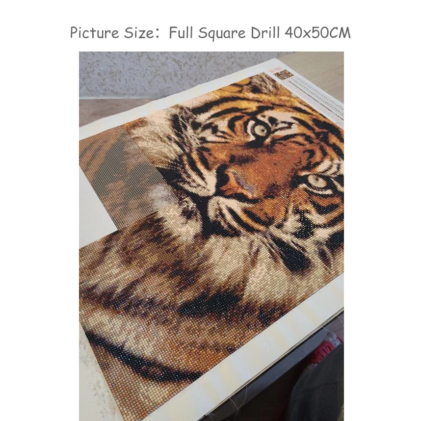 5D DIY Diamond Painting Tiger Full Square Diamond Embroidery Animals Rhinestone Picture Mosaic Home Decor Gift Diamond Painting