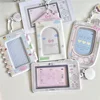 PVC card cover mobile phone camera fan star love beans small card campus card collection card bag display pendant 1