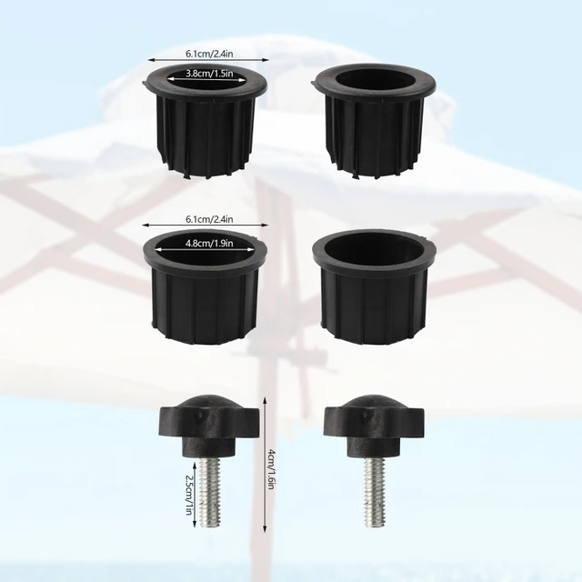6 Darab Napernyős Alap Tartó Lyuk Gyűrű Dugó Burkolat Terasz Esernyő Állvány Csere Alkatrész Hinta Szék Javítás Pótalkatrészek - Image 2