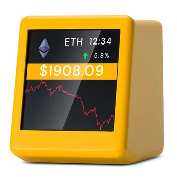 CCDD New 2.4G WiFi Crypto Tracker Crypto Price Displayer 300 Major Cryptocurrencies Can Be Switched Freely for NerdMiner C 1