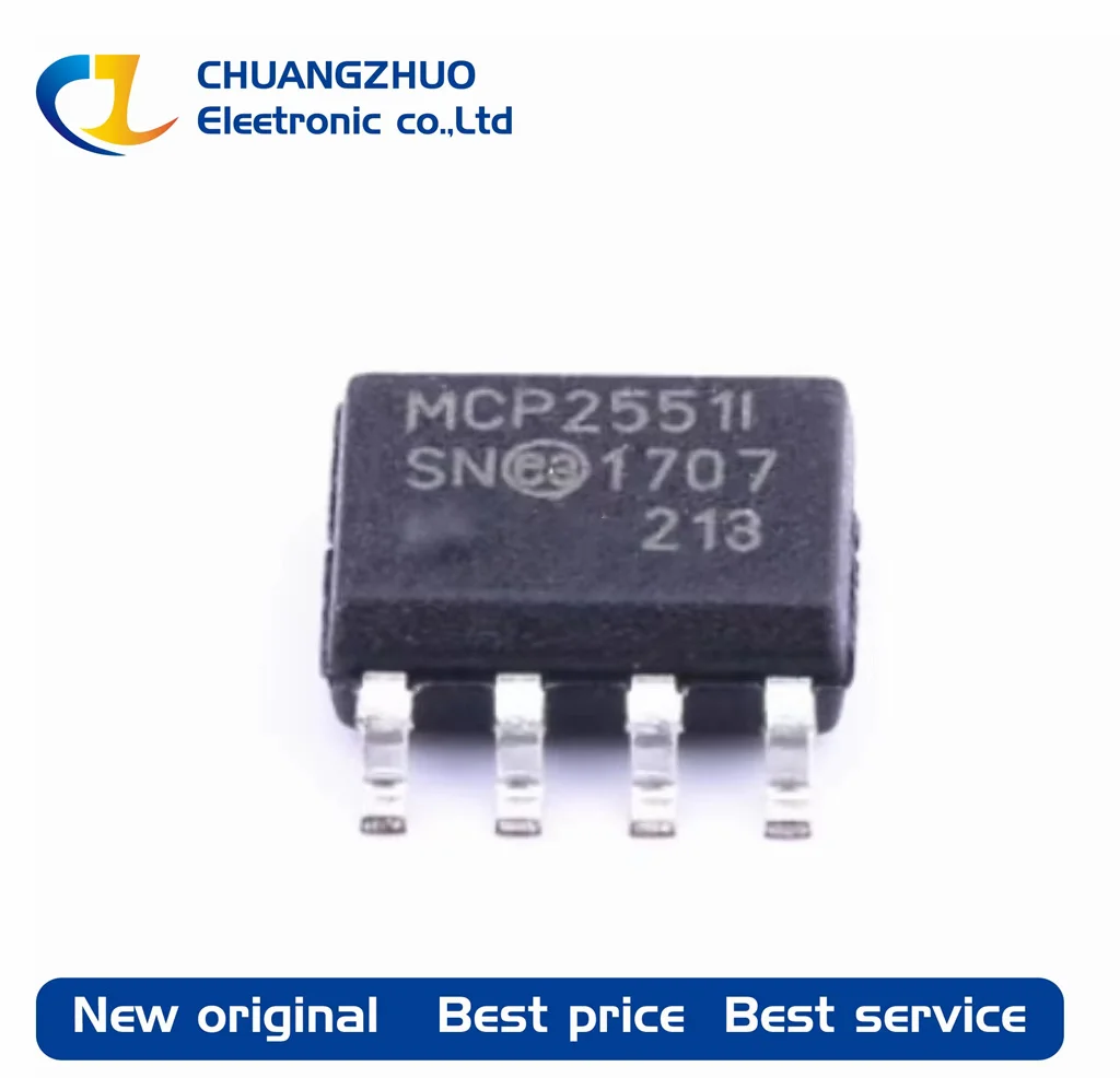 

10Pcs/Lot New original MCP2551T-I/SN 1Mbps Transceiver SOIC-8 CAN ICs