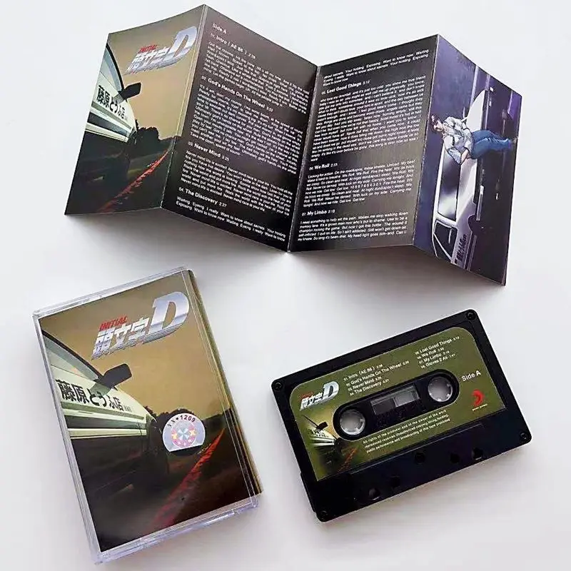 

Japanese Anime Initial D Music Retro Tape Cosplay Prpo Party Christmas Gift Gemorial Collection
