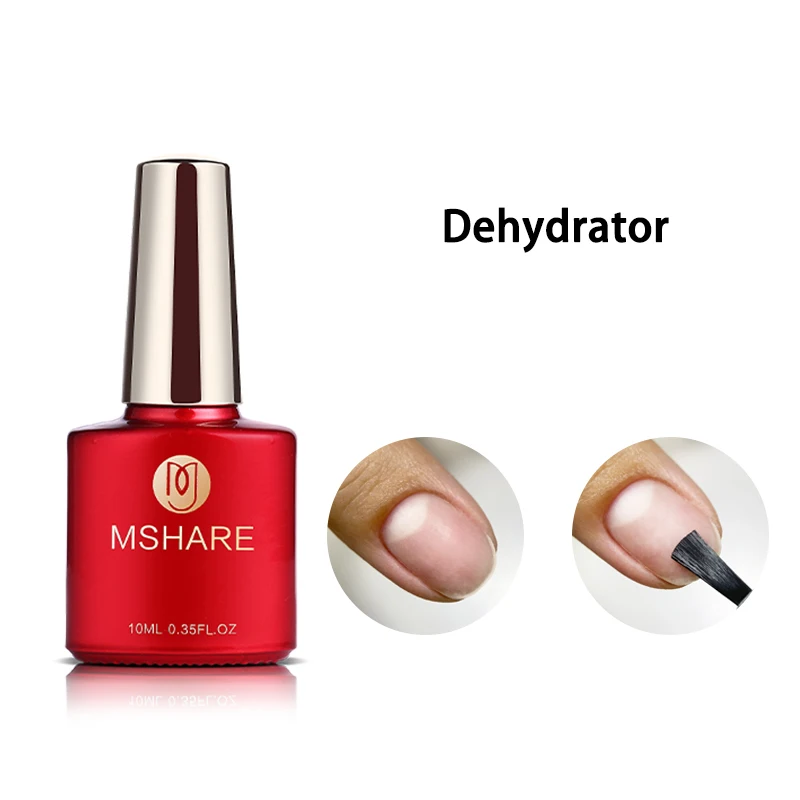 MSHARE 10ml Nail Base & Top Gel Set with Primer and Dehydrator
