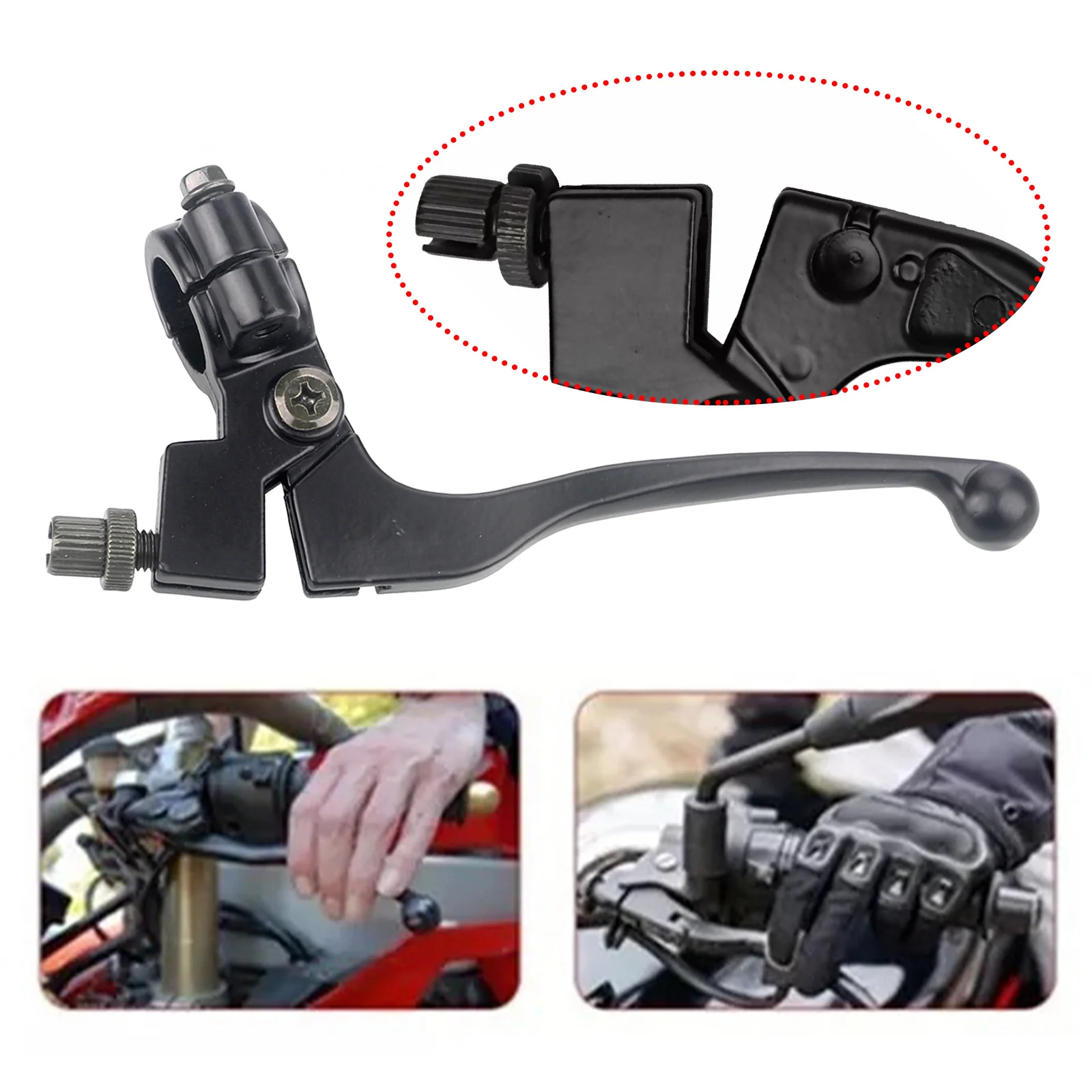 

Black Left 22mm 7/8 Inch Aluminum Handlebar Clutch Lever for Pit Dirt Bike Motorcycle ATV Clutch Lever Motorcyle Accessories