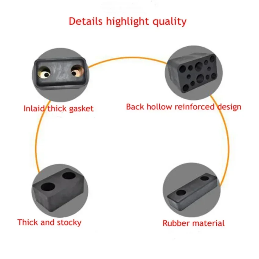 Anti-Collision Rubber er Block For Large Trucks High Quality material