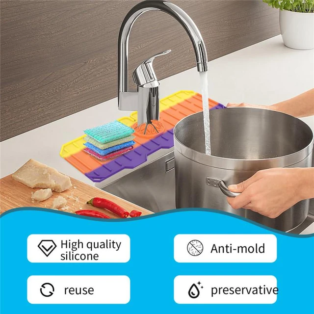 1 Pièce Tapis En Silicone Robinet Cuisine Protection Contre - Temu France