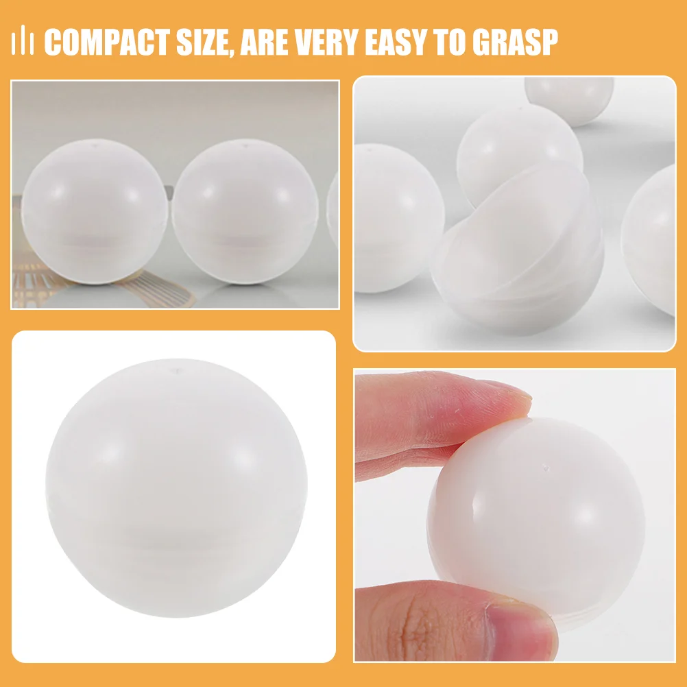 Plastic Lottery Balls 30Pcs Round Capsules 4Cm Openable For Party Game
