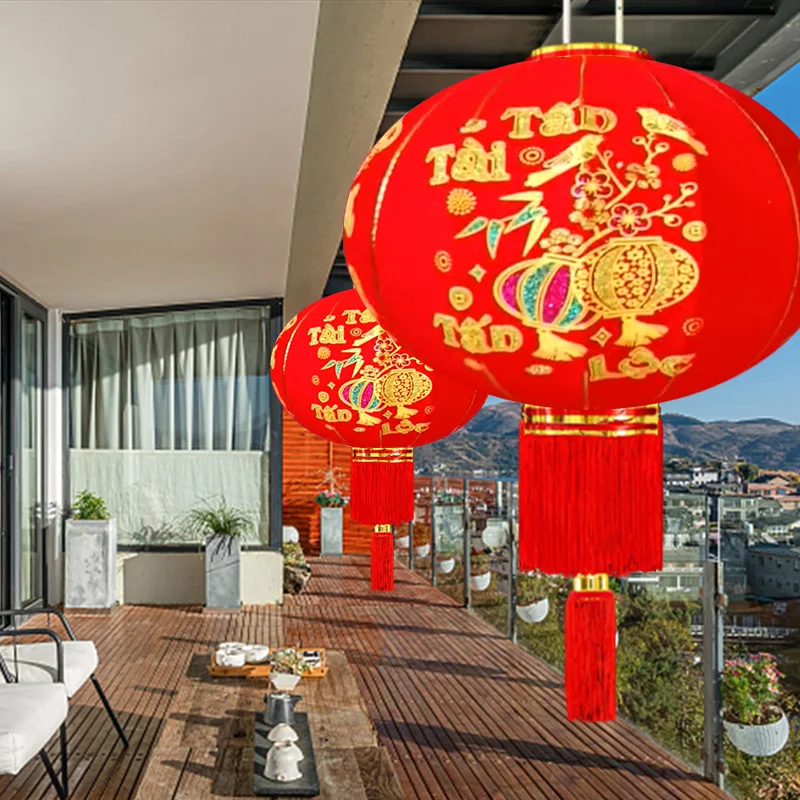 Description Picture 6 of itemChinese Red Lantern New Year 2025 Decoration The Year of Snake Lanterns Chinese New Year Home Decor New Year Door Accessories