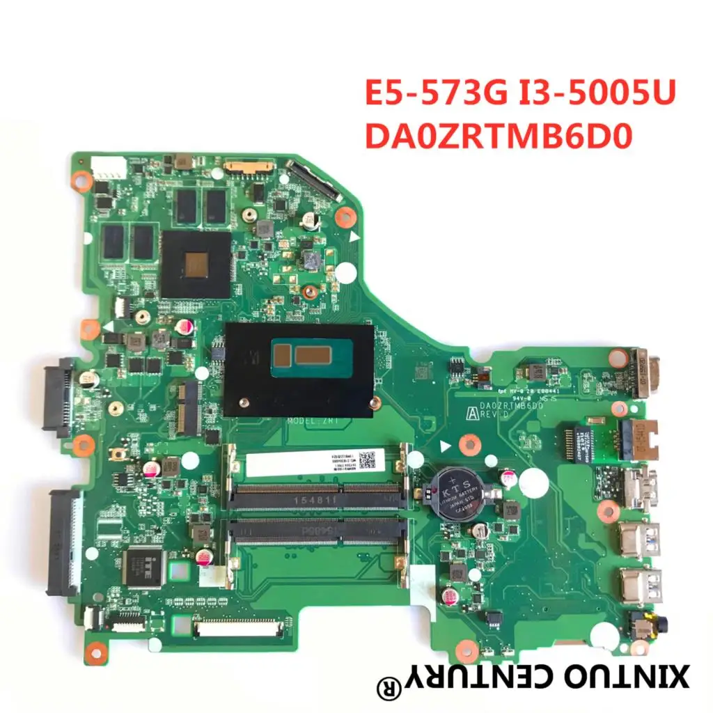 

Материнская плата NVIDIA aspire, для acer aspire E5-573G, N9.VB5WW.001, DA0ZRTMB6D0 REV D, N9VB5WW001, 920, M, I3-5005U
