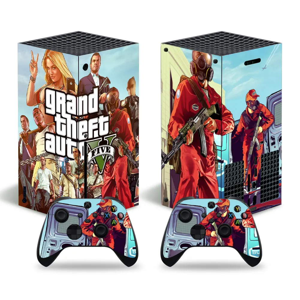 Cover Per Decalcomanie Adesiva In Pelle Stile Gta Per Console Xbox Series X E 2 Controller Xbox Series X Skin Sticker Viny