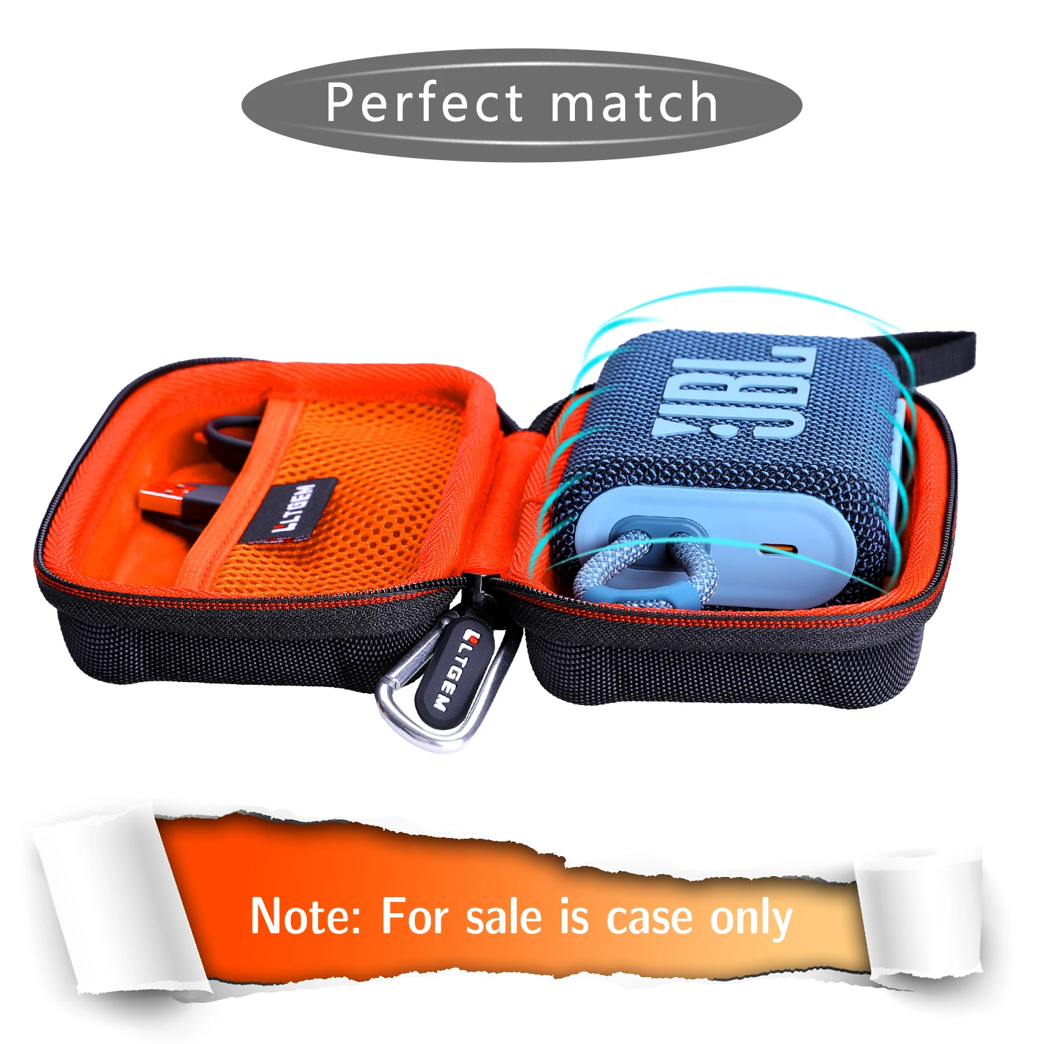 EVA Hard Case for JBL GO3 Go 3 Portable Wireless Bluetooth Speaker,(Only Case)