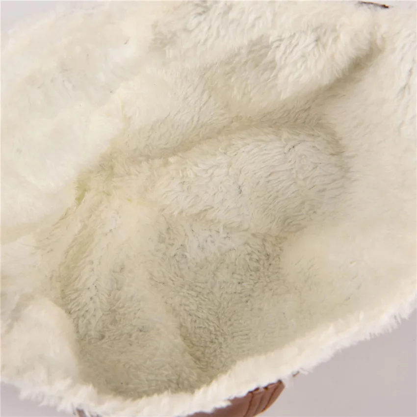 Children's Winter Leather Bomber Hat Keep Warm Glasse Boy Pilot Girl Ear Protection Cap Soft Artificial Fur Cold Change T46