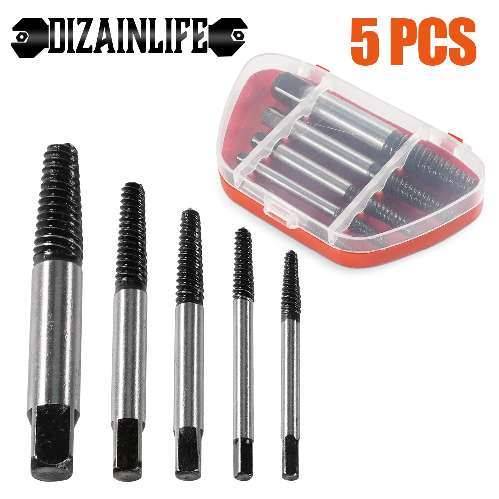 Damaged Screw Extractor Set For Broken Stripped Bolt Triangular Valve Fracture Quickly Easily