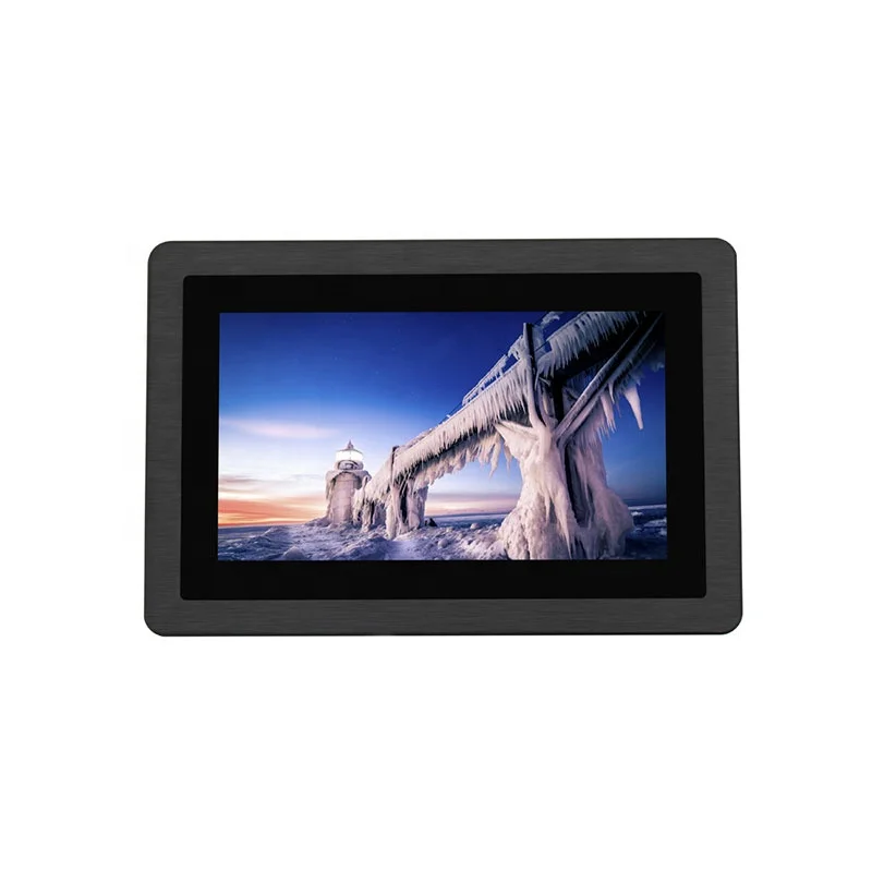 Robust Industrial Monitor 7 Inch Sunlight Readable Touch Screen HMI LCD Monitor IP67