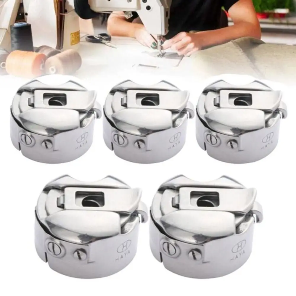 6-Pack Industrial Sewing Machine Bobbin Cases - Fits Juki, Consew, Singer, Brother