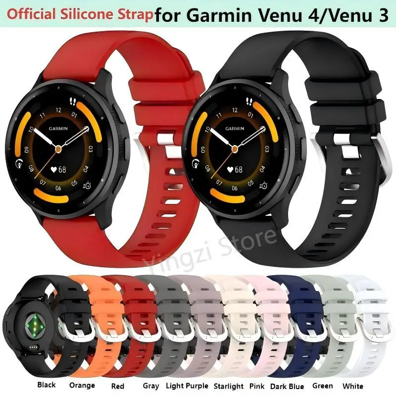 Official Silicone Strap, Multi-Size Adjustable Replacement Bracelet, Compatible with Smartwatches