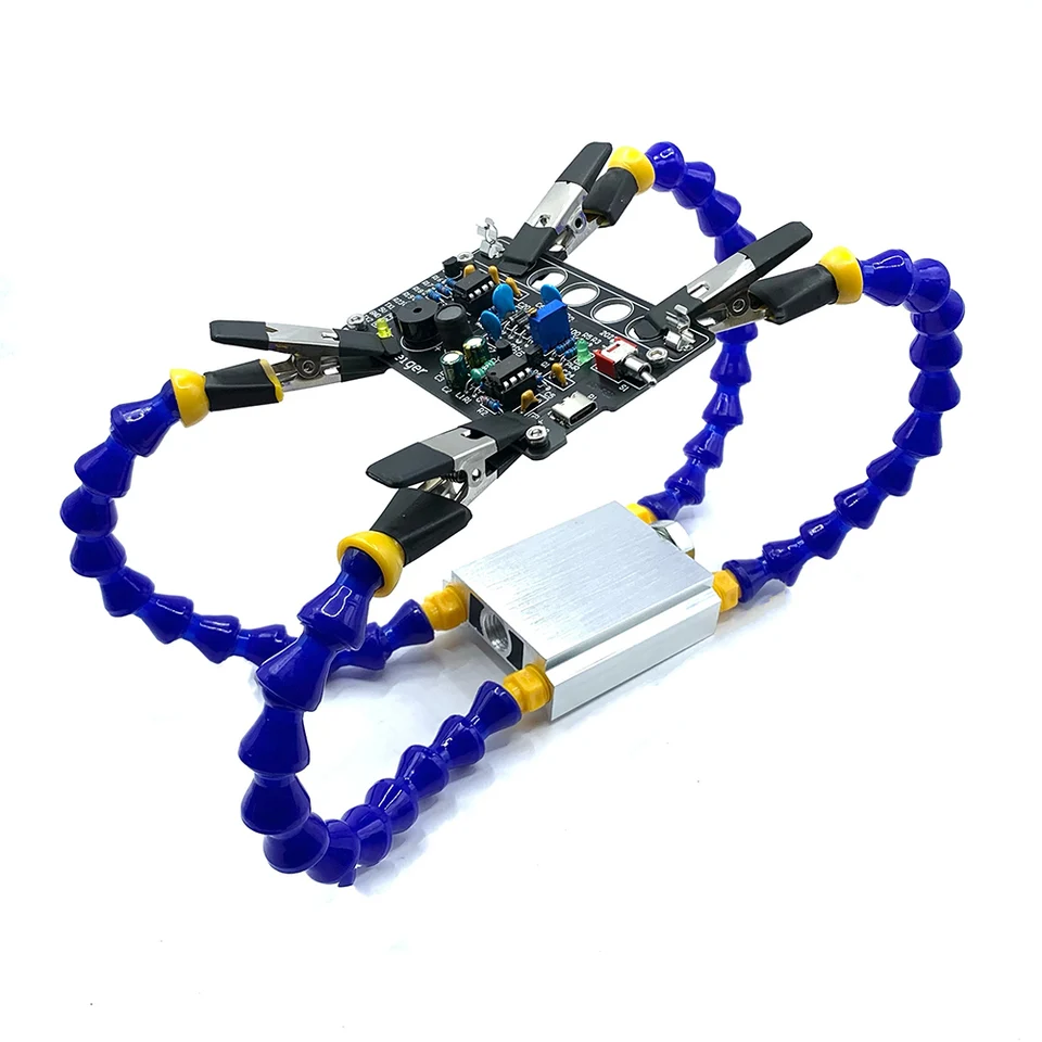 Pmkvgdy Morsa da banco morsetto da tavolo stazione di saldatura con 6 pezzi flessibile Soldeirng supporto PCB saldatura strumento di riparazione