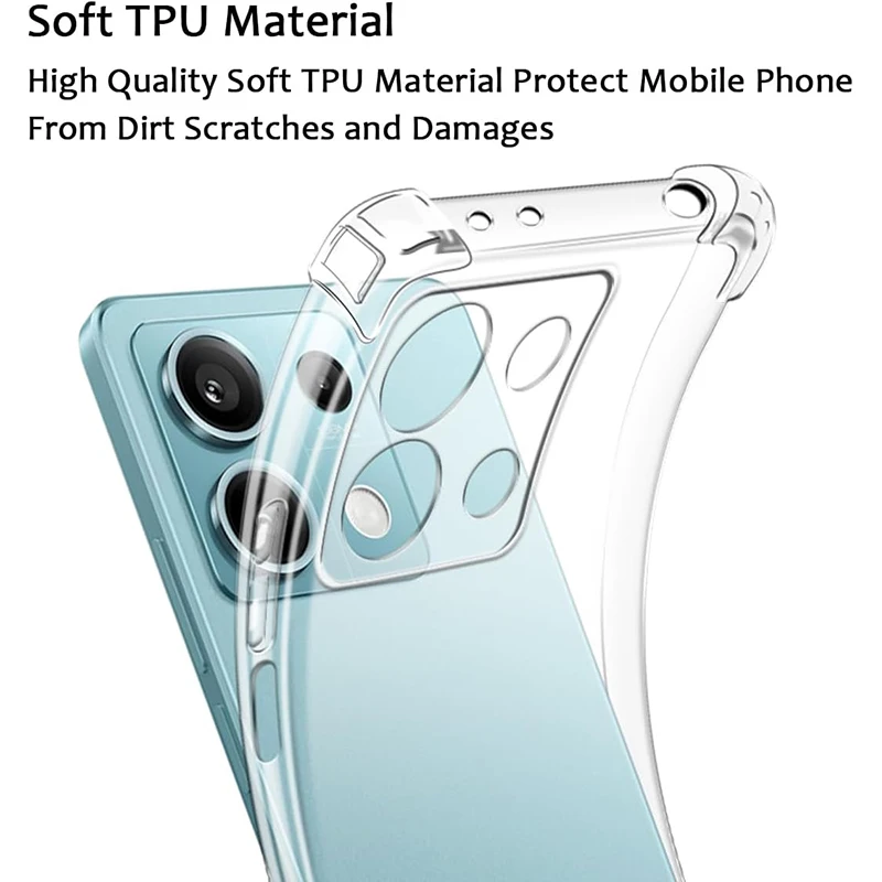 Shockproof Silicone Case For Xiaomi Redmi Note 13 12 12S 12T 11 11T 11S 10...