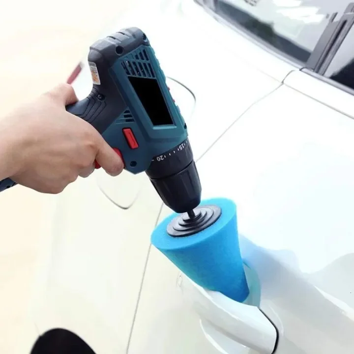 Auto-Radnaben-Polierschwamm-Set: Schleifkopf-Kit für die Felgenpflege, Wachs- und Polierschwamm, Reinigungszubehör – Detail 7