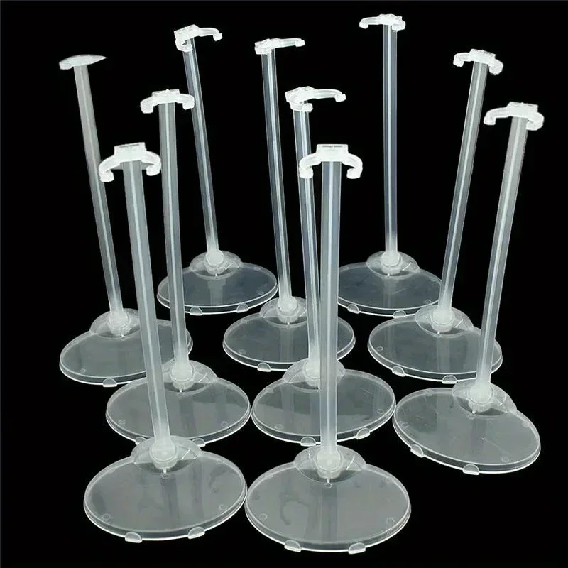 Transparent Stand Support 10PCS Transparent Stand Support For Dolls Clear Color Toy Figure Display Holder Prop Up Mannequin Model